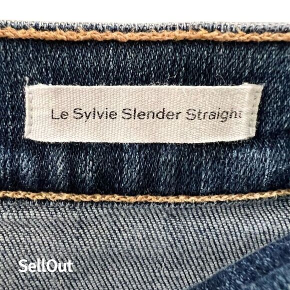 Frame Women's Le Sylvie Straight Jeans Blue Size 28 Medium Wash - Picture 4 of 6